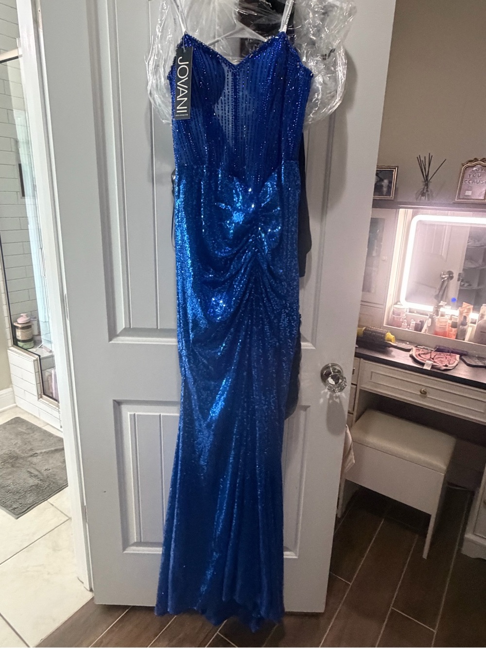Dress Hanging on Door